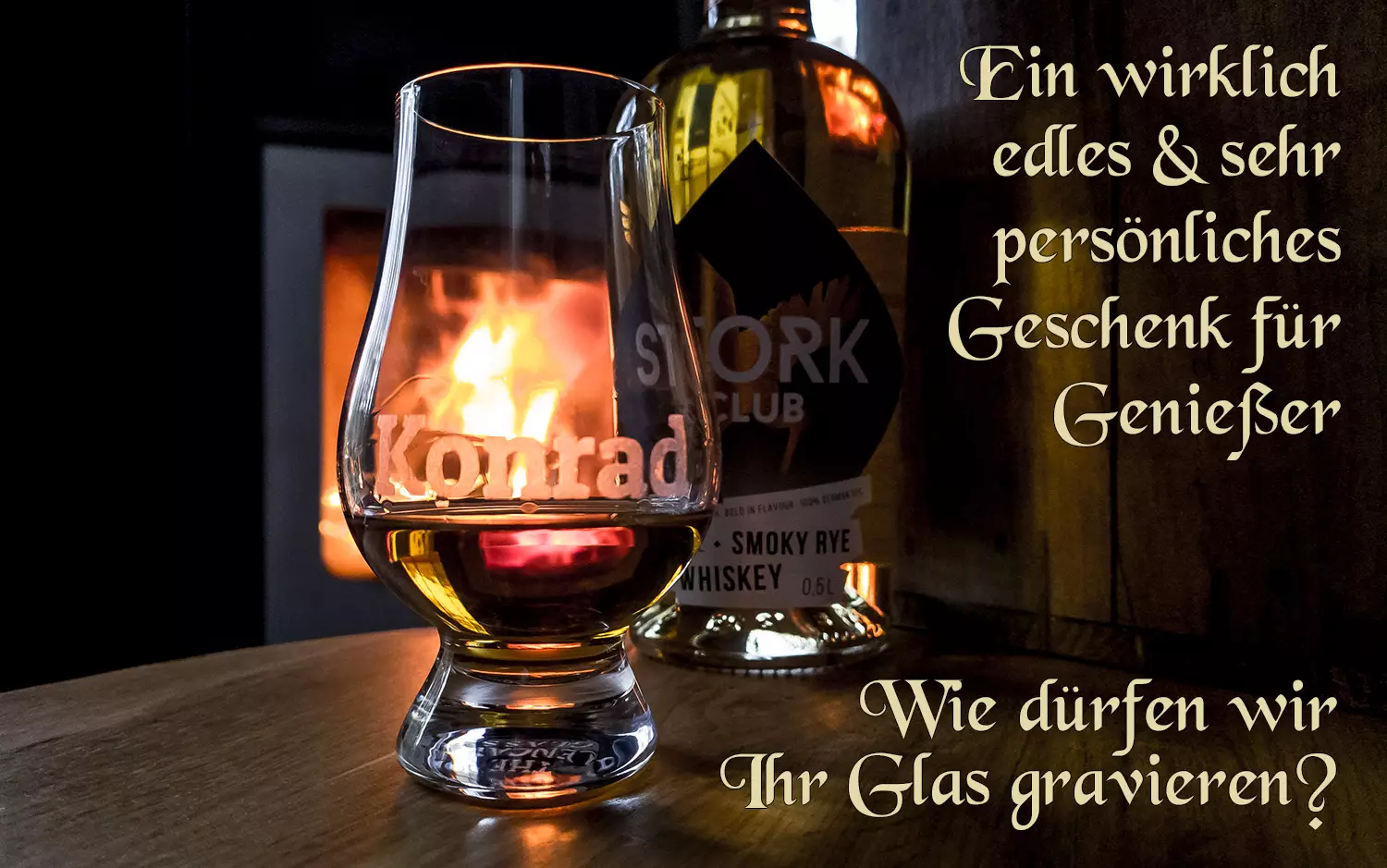 Whisky Glas gravieren mit Namen als Geschenkidee für Whiskey Trinker Kenner oder Genießer - personalisieren mit eigenem Text