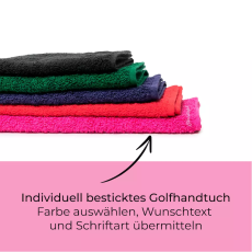 Golfhandtuch Farben Auswahl