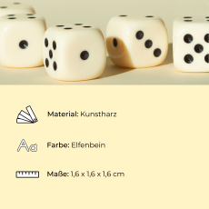 Augenwürfel für Würfelspiele Produktdetails