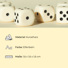 Augenwürfel für Würfelspiele Produktdetails